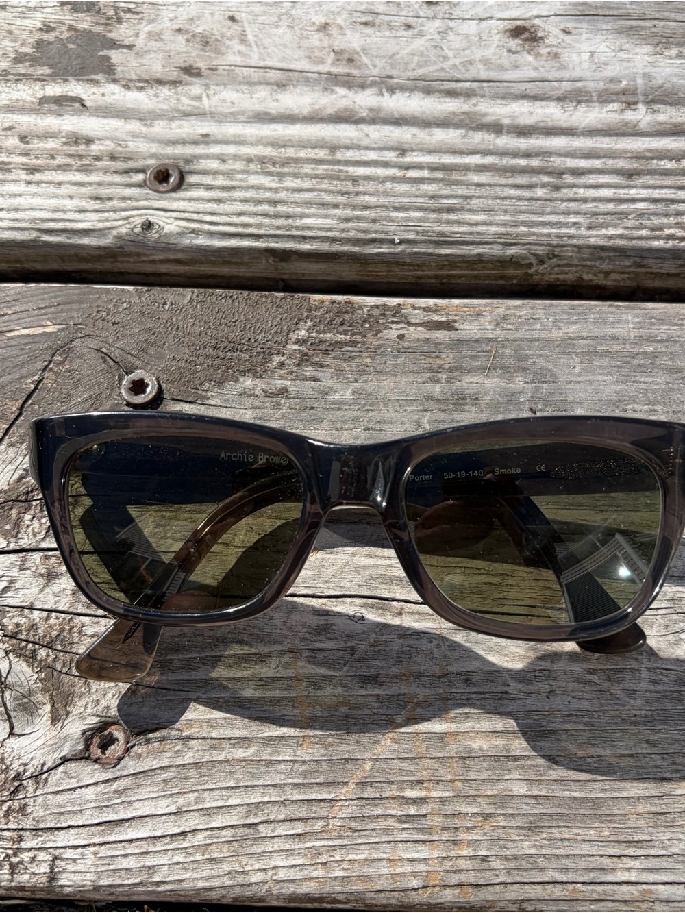 Archie Brower Eyewear Porter Sunglasses Eyeglasses Smoke 50-19 140